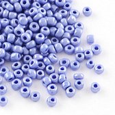 Rocaille's opaque lustered, cornflower blue, 2 mm, 20 gram