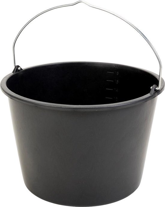 Gripline Bouwemmer Zwart - 20 l