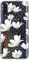 Casetastic Samsung Galaxy A50 (2019) Hoesje - Softcover Hoesje met Design - Sprinkle Leaves and Flowers Print
