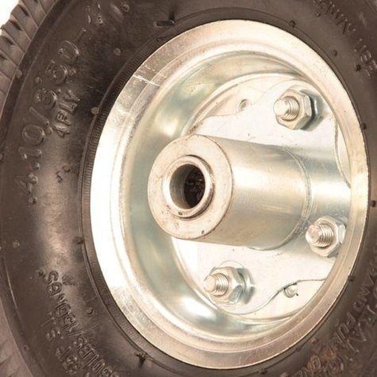 3.50-4 steekwagenwiel - luchtband en stalen velg - 75 kg maximale belasting - 16 mm asgat/naafdiameter - inclusief kogellager van Merkloos	 — afbeelding 5