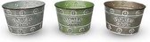 IJzeren pot 16X11CM - ASSORTI KLEUREN