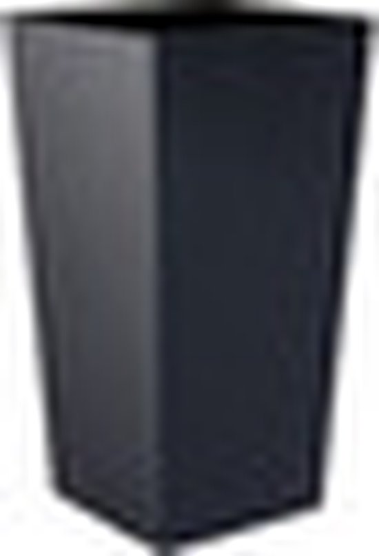 Prosperplast bloempot/plantenpot Urbi met binnenpot - antraciet - 32 x 32 x 61 cm - Kunststof