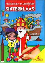 Boek - Sinterklaas - Het leukste kleur-/spelletjesboek met stickers