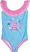 Nickelodeon Badpak Peppa Pig Meisjes Polyester Lichtblauw Maat 4 Jaar