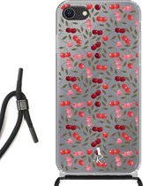 iPhone 7 hoesje met koord - Cherry's