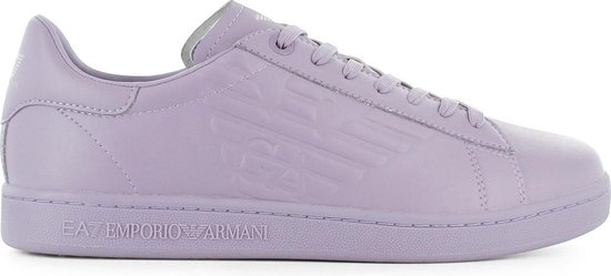 EA7 EMPORIO ARMANI Classic New CC - Leer Sneakers Sport Casual Schoenen Triple-Purple X8X001-XCC51-N143 - Maat EU 44 UK 9.5