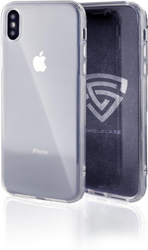 Ceezs Shockproof TPU hoesje met camera protectie geschikt voor Apple iPhone X - schokbestendig - doorzichtige case - optimale bescherming - transparant