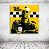 Pop Art Taxi Driver Robert De Niro Poster - 90 x 90 cm Fotopapier Mat 180 gr - Popart Wanddecoratie