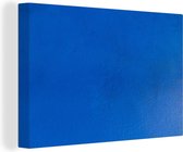 Canvas Schilderij Muur - Verf - Blauw - 90x60 cm - Wanddecoratie