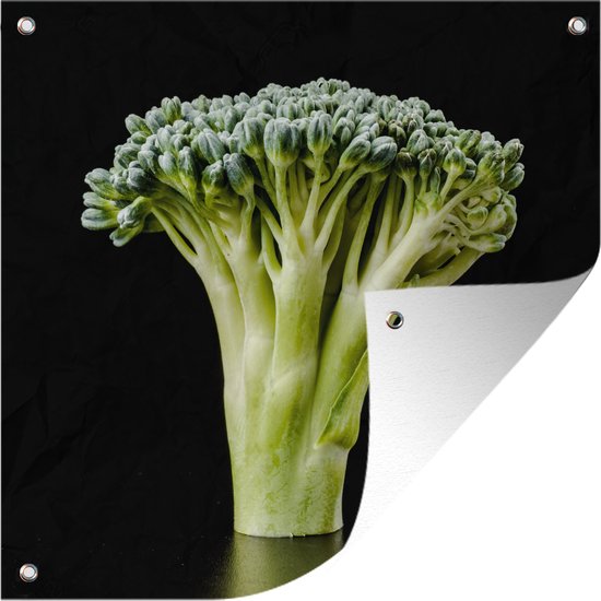 Een close-up van een broccoli - Tuindoek