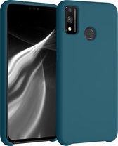 kwmobile telefoonhoesje voor Honor 9X Lite - Hoesje met siliconen coating - Smartphone case in mat petrol