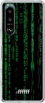 6F hoesje - geschikt voor Sony Xperia 5 III -  Transparant TPU Case - Hacking The Matrix #ffffff