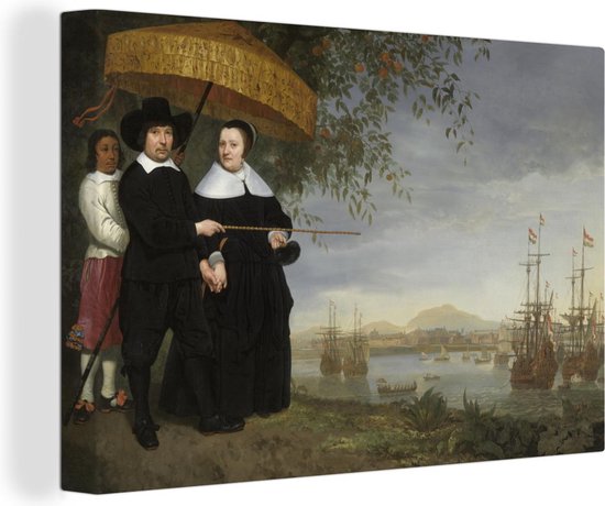 Un négociant en chef du COV - Peinture par Aelbert Cuyp Toile 60x40 cm - Tirage photo sur toile (Décoration murale salon / chambre)