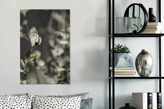 Toile de branches d'eucalyptus séchées 40x60 cm - Tirage photo sur toile (Décoration murale salon / chambre) / Peintures Fleurs sur toile