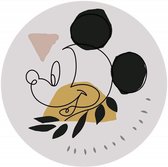 Komar Mickey Modern Art Vlies Zelfklevend Fotobehang 125x125cm rond