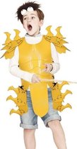 Halloween carnaval kinderen knap lederen drakenpantser, maat: one size (geel)-Geel