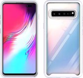 Voor Samsung Galaxy S10 5G Starry Sky Solid Color Series schokbestendige pc + TPU beschermhoes (wit)