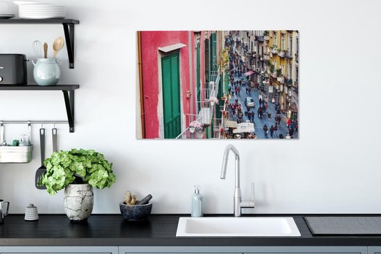Naples d'en haut toile 2cm 90x60 cm - Tirage photo sur toile (Décoration murale salon / chambre)
