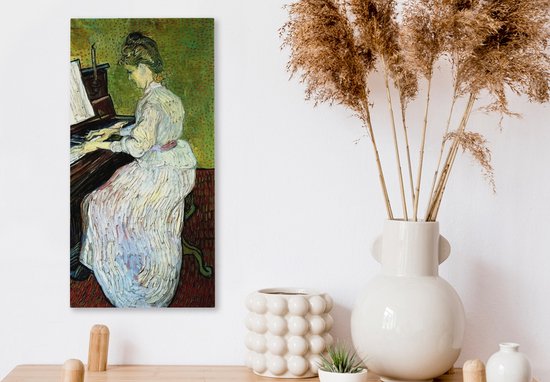Peintures sur toile - Marguerite Gachet au piano - Vincent van Gogh - 20x40 cm - Décoration murale