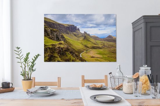 Paysage de Quiraing toile 2cm 140x90 cm - Tirage photo sur toile (Décoration murale salon / chambre)
