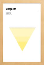 JUNIQE - Poster met houten lijst Margarita - minimalistisch -13x18