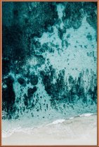 JUNIQE - Poster met kunststof lijst Beach Patterns -40x60 /Grijs &