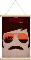 JUNIQE - Posterhanger Beastie Boys - Sabotage -40x60 /Bruin & Oranje