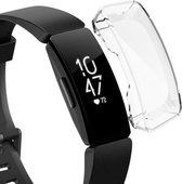 Shop4 - Fitbit Inspire Case - Siliconen Transparant