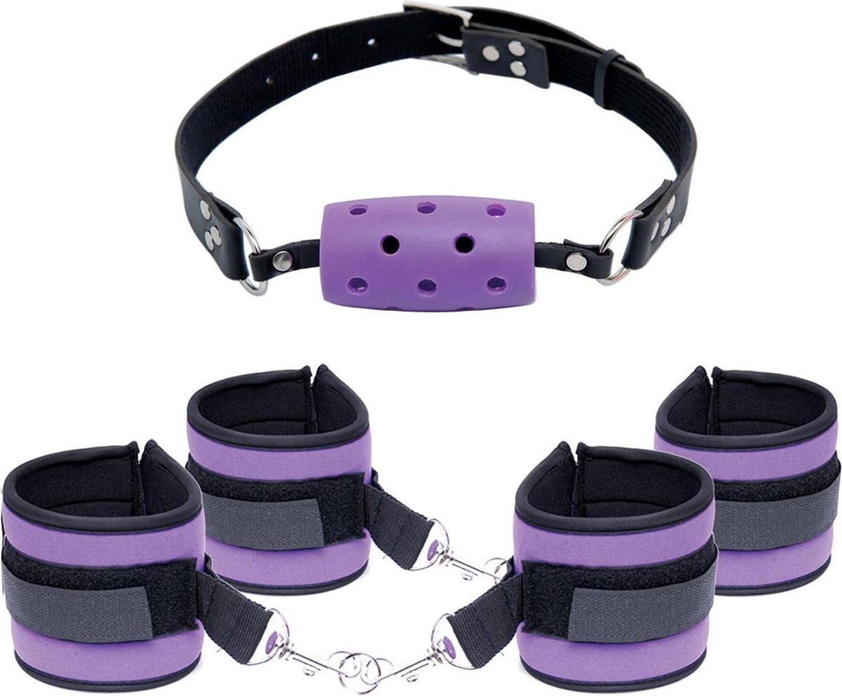 Pipedream Wanachi - Fetish Fantasy - Purple Pleasure Bondage Set - SM - Paars