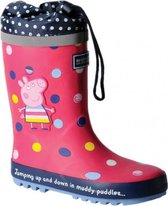 Regatta Regenlaarzen Peppa Pig Meisjes Rubber Roze/blauw Mt 26