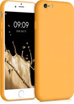 kwmobile telefoonhoesje voor Apple iPhone 6 / 6S - Hoesje voor smartphone - Back cover in goud-oranje