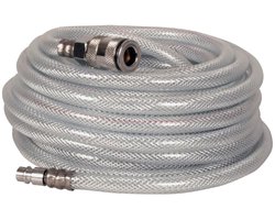 FERM - ATA1027 - Luchtslang - 10 meter - 8 Bar - Vrouwelijke snelkoppeling DIN en ORION - Mannelijke DIN koppeling - Universeel - Voor gebruik op - Compressoren - en - Luchtgereedschap