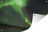 Tuindecoratie Het noorderlicht boven het Nationaal park Abisko in Zweden - 60x40 cm - Tuinposter - Tuindoek - Buitenposter