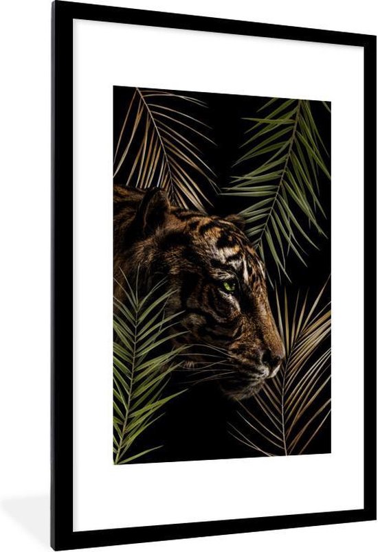 Tigre entre les branches 60x90 cm