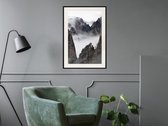 Artgeist - Schilderij - Misty Valley - Multicolor - 30 X 45 Cm