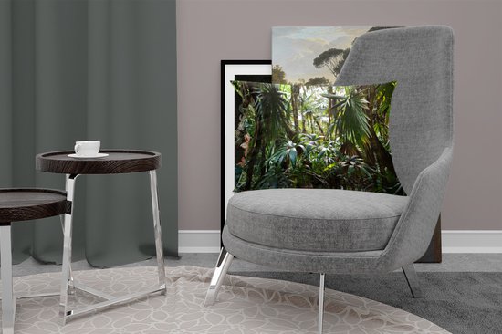 Sierkussen' intérieur Jungle - Plantes in rainforest - 60x40 cm - Coussin intérieur rectangulaire en coton