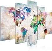 Schilderij - World Full of Diversity-200x100