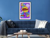 Artgeist - Schilderij - Kaboom! Boom! Pow! - Multicolor - 40 X 60 Cm