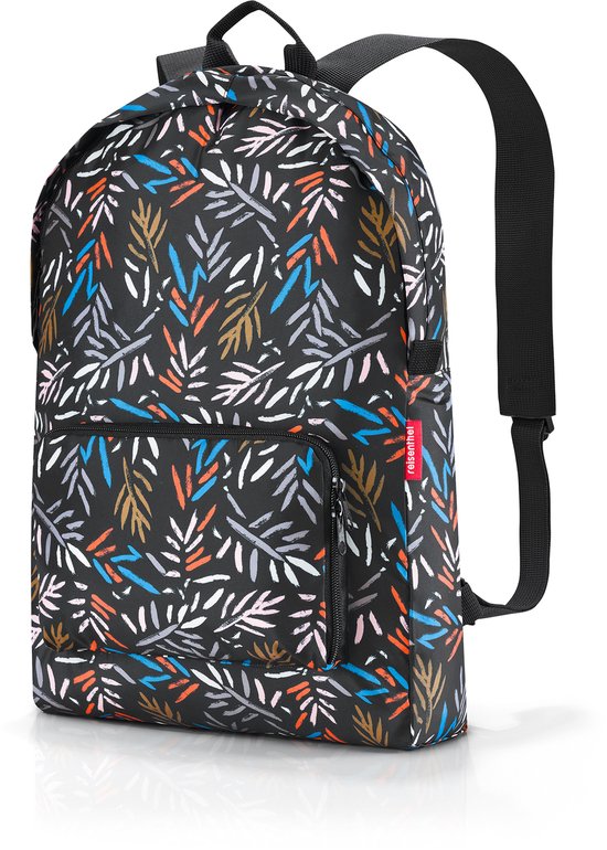 Reisenthel Mini Maxi Rucksack Rugzak - Opvouwbaar - 14L - Autumn 1 Zwart Multi Kleur