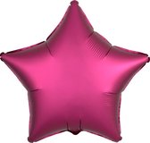 AMSCAN - Satijnachtige fuchsia ster ballon - Decoratie > Decoratie beeldjes