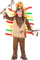 dressforfun - jongenskostuum indiaan kleine Sioux 152 (12-14y) - verkleedkleding kostuum halloween verkleden feestkleding carnavalskleding carnaval feestkledij partykleding - 30067