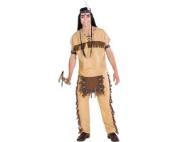 dressforfun - herenkostuum indiaan Black Hawk M - verkleedkleding kostuum halloween verkleden feestkleding carnavalskleding carnaval feestkledij partykleding - 300605