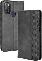 Alcatel 1S 2021 / 3L 2021 Portemonnee Hoesje Zwart - Cacious (Wallet Serie)