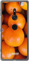 6F hoesje - geschikt voor Sony Xperia XZ2 -  Transparant TPU Case - Sinaasappel #ffffff