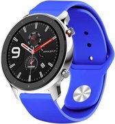 Siliconen Smartwatch bandje - Geschikt voor  Xiaomi Amazfit GTR sport band - blauw - 47mm - Horlogeband / Polsband / Armband