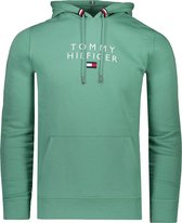 Tommy Hilfiger Sweater Groen Normaal - Maat XS - Heren - Herfst/Winter Collectie - Katoen;Polyester