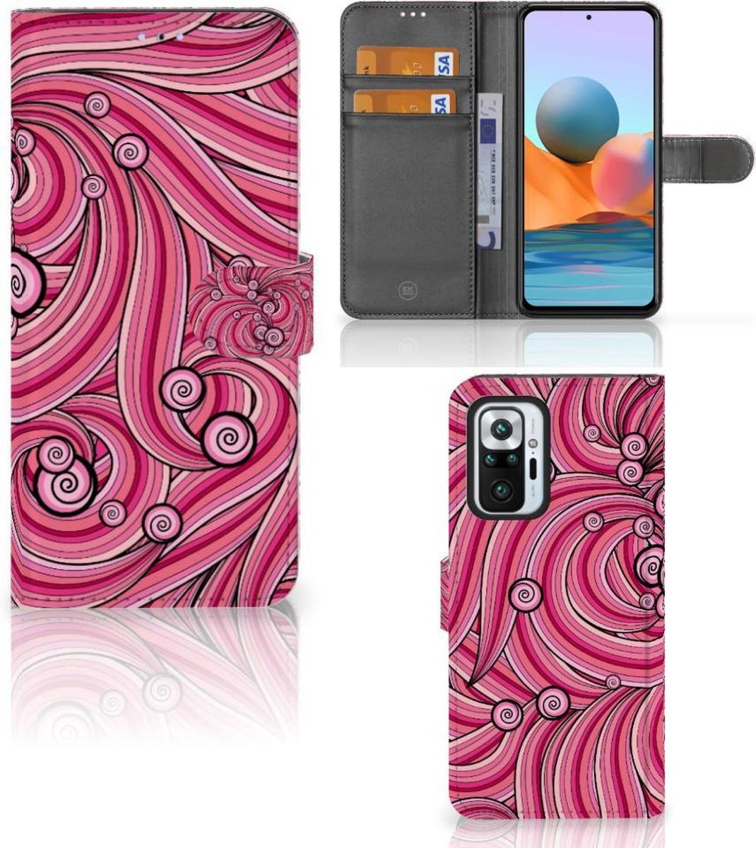 Xiaomi Redmi Note 10 Pro Hoesje Swirl Pink