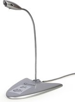 Gembird desk microfoon met lange flexibele nek en bedienknoppen - USB-A / grijs - 1,2 meter