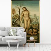 Behang - Fotobehang Leda en de zwaan - Leonardo da Vinci - Breedte 150 cm x hoogte 220 cm
