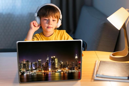 Sticker ordinateur portable - 14 pouces - New York - Skyline - Couleurs